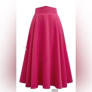 Chicwish Hot Pink Midi Skirt